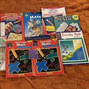 Math workbooks Grades 4 and above